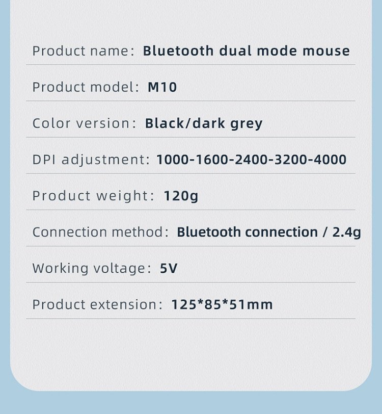 VT Bluetooth+2.4G Wireless Mouse Rechargeable Silent Ergonomic Computer DPI Up 4000 For Tablet Macbook Laptop Gaming Office