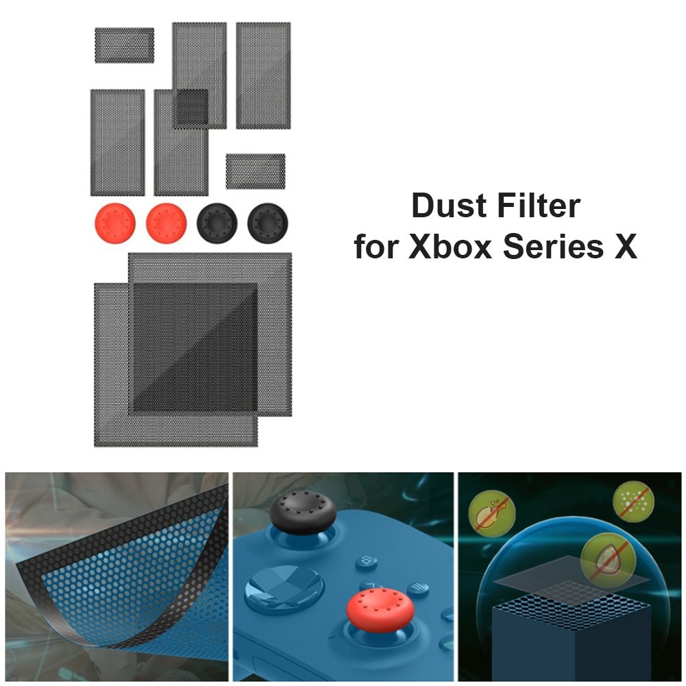 Cooling Fan Filter Dustproof Cover for Xbox Series X Gaming Console Dust Cover Game Host Dustproof Net Rack For XBOX Series X