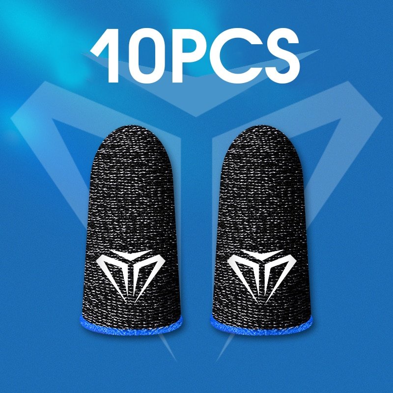 10PCS For PUBG Mobile Games Gaming Finger Sleeve Breathable Fingertips Sweatproof Anti-slip Fingertip Cover For Mobile Game