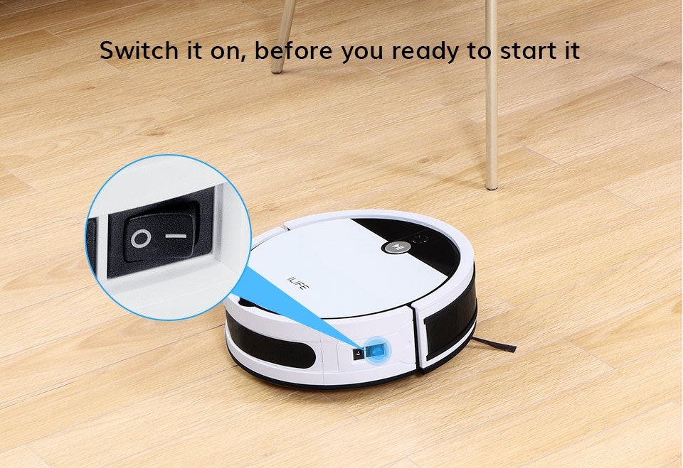 ILIFE V9e Robot Vacuum Cleaner Smart Suction, Dust Box WIFI Cellphones APP ,4000Pa Suction 110 Mins RunTime, Household Tools