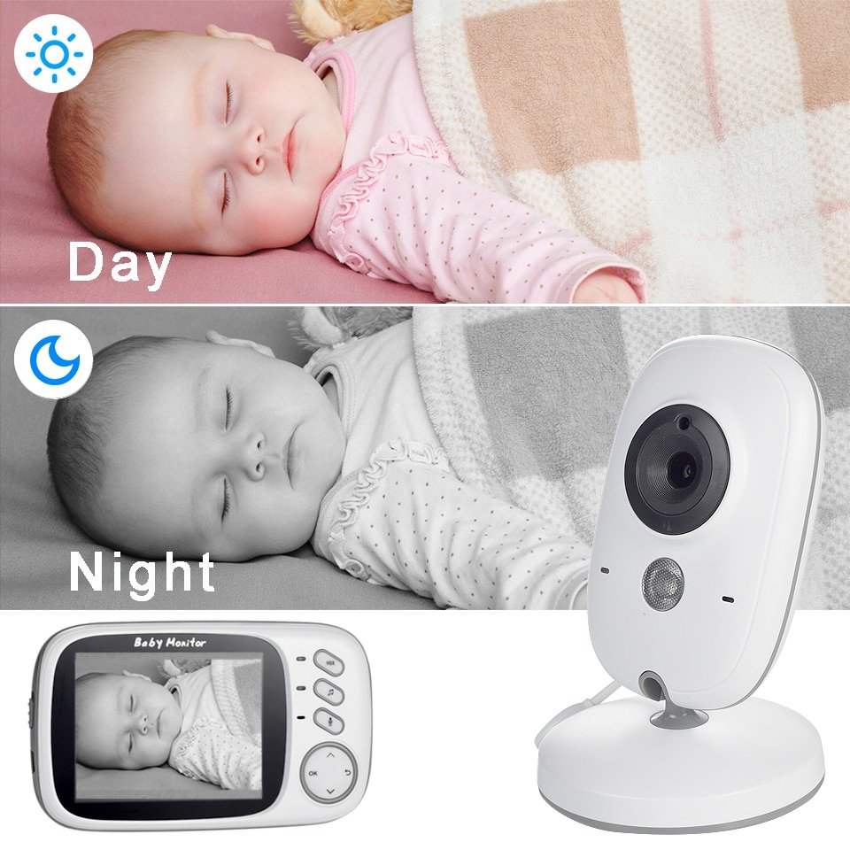VB603 Baby Monitor With Camera 3.2 inch LCD Electronic Babysitter 2 Way Audio Talk Night Vision Video Nanny Radio Baby Camera