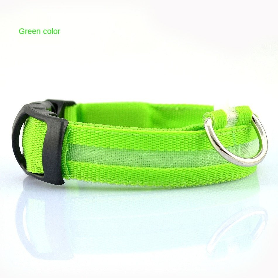 USB Rechargeable Pet Dog LED Glowing Collar  Luminous Flashing Necklace Outdoor Walking  Night Safety Supplies