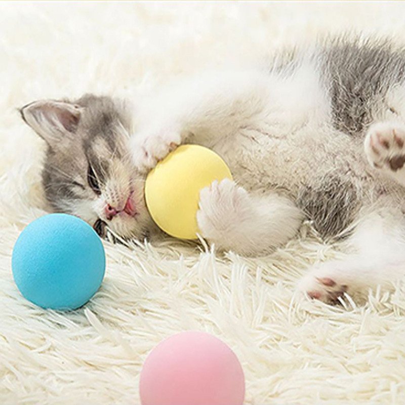 Smart Cat Ball Toys Automatic Rolling Ball Electric Cat Toys Interactive for Cats Training Self-moving Kitten Toys for Indoor