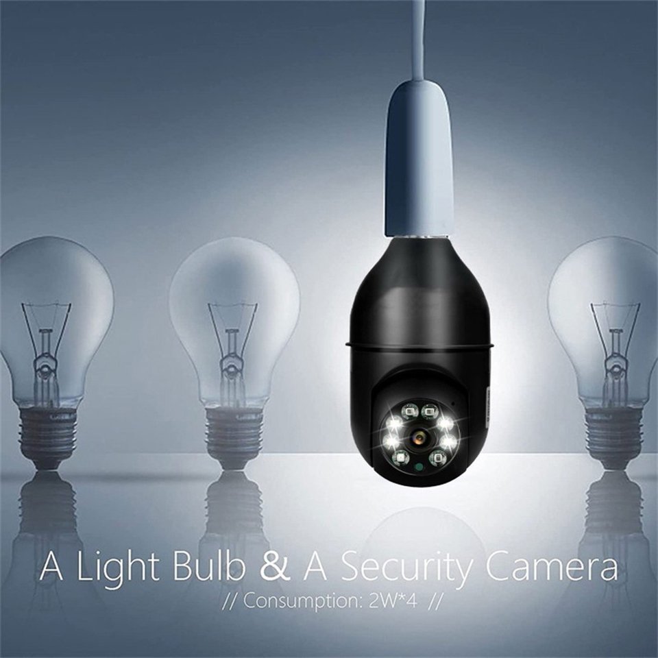5G Wifi E27 Bulb Surveillance Camera Night Vision Wireless Home Camera 2MP CCTV Video Security Protection Camera Wifi ip Monitor