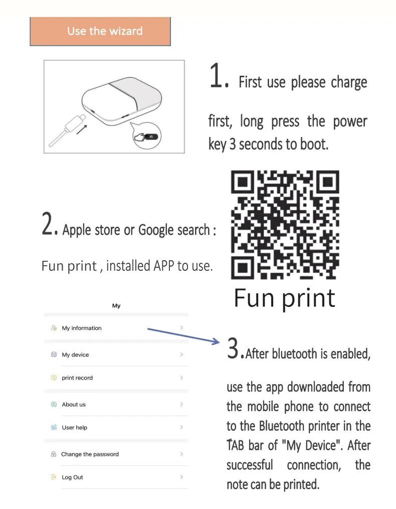 Portable Mini Bluetooth WiFi New Wrong Printer Mobile Phone Photo Title Note Hot Print Pocket Student Error Label Printer