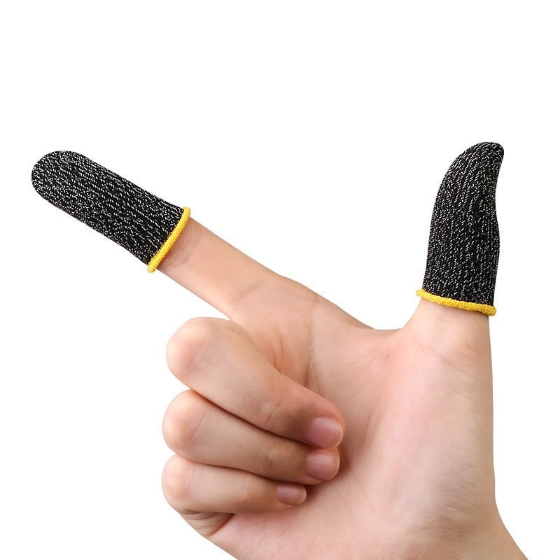 2pcs Gaming Finger Sleeve Breathable Fingertips For PUBG Mobile Games Touch Screen Finger Cots Cover Sensitive Mobile Touch