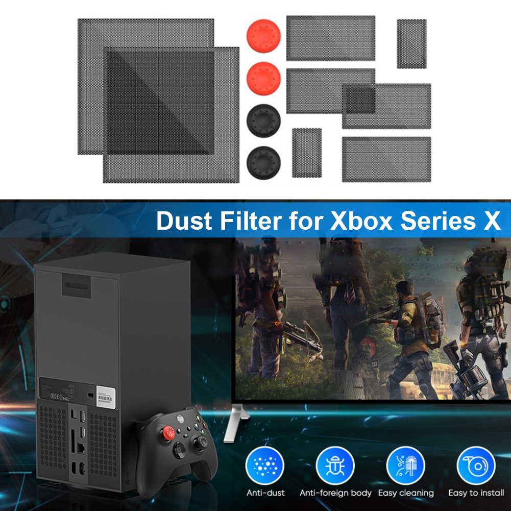 Cooling Fan Filter Dustproof Cover for Xbox Series X Gaming Console Dust Cover Game Host Dustproof Net Rack For XBOX Series X
