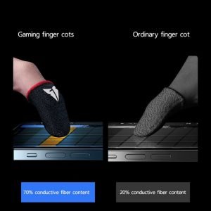P82F 1 Pair Finger Sleeves for Mobile Gaming