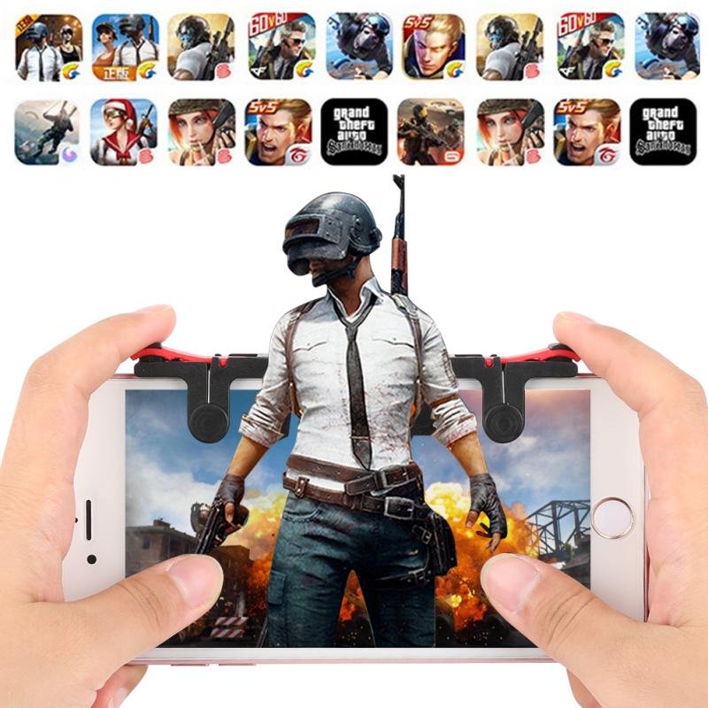 portable PUBG Game Controller mobile phone Gamepad gaming Trigger Aim Shooting L1 R1 Key Button for IPhone Android Joystick