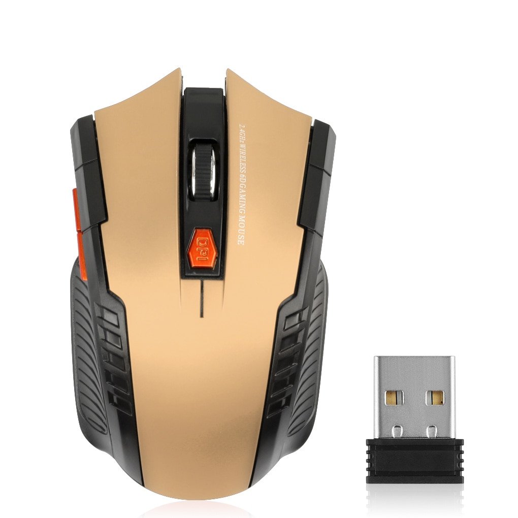 2.4G Wireless Mouse Optical 6 Buttons Mouse Gamer USB Receiver 1600DPI Wireless Mouse Gaming Mouse For Laptop Computer