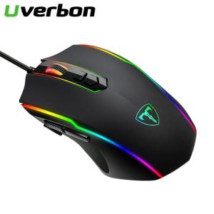 Wired Gaming USB Mouse 1600 DPI With RGB