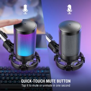 USB Gaming Microphone Kit Mic Set /RGB -A6T