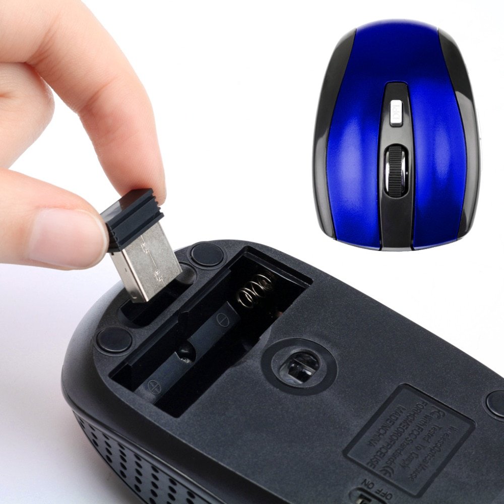 2.4GHz Wireless Mouse Adjustable  DPI Mouse 6 Buttons Optical Gaming Mouse Gamer Wireless Mice with USB Receiver for Computer PC
