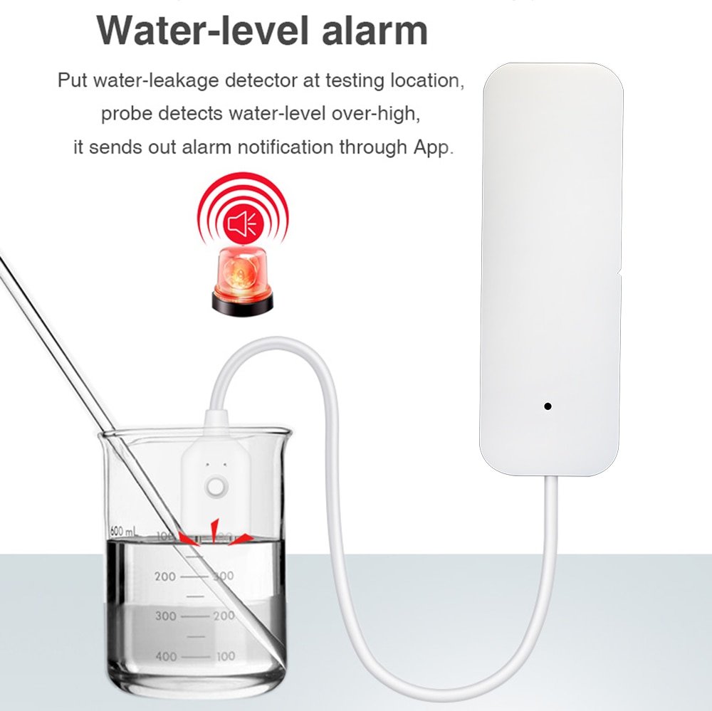 Tuya Home Alarm Water Leakage Alarm Independent WIFI Water Leak Sensor Detector Flood Alert Overflow Security Alarm System