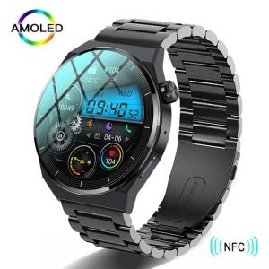 2023 NFC Smart Watch Men GT3 Pro AMOLED