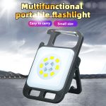 Mini Flashlight USB Rechargeable COB Keychain