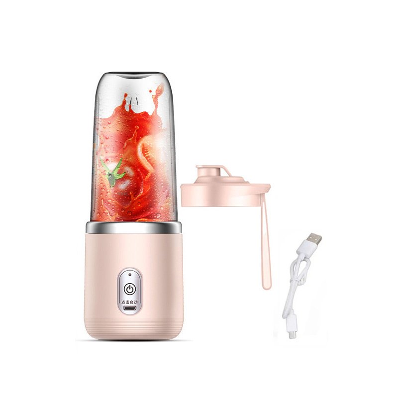 6 Blade Portable Blender Mini Electric Juicer Cup For Travel 400Ml Mixer Usb Fresh Fruit Juice Shake Smoothie