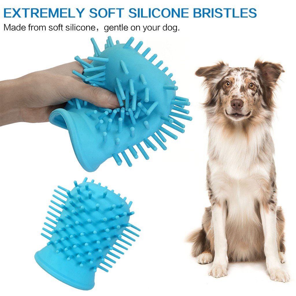 Dog Paw Cleaner Soft Gentle Silicone Portable Pet Foot Washer Cup Paw Clean Brush Quickly Washer DirtyCat Foot Cleaning Brush