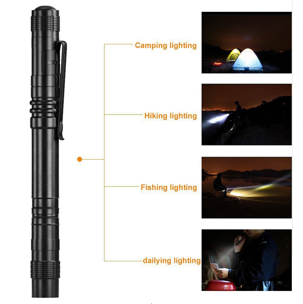 Pen Light Mini Portable LED Flashlight 1000 lumens 1 Switch Mode led flashlight For the dentist and for Camping Hiking Out