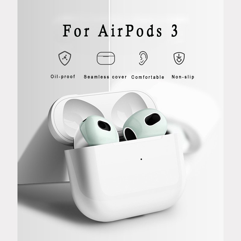 2021 New For AirPods 3rd Silicone Protective Case Skin Covers Earpads For Apple AirPod 3 Generation Ear Cover Tips Accessories