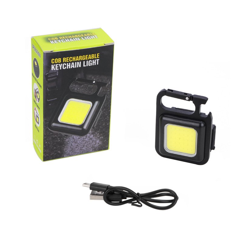 COB Lantern Mutifuction Portable Flashlight Pocket Work Light Outdorr Camping Fishing Climbing LED Light Bottle Opener, Hook