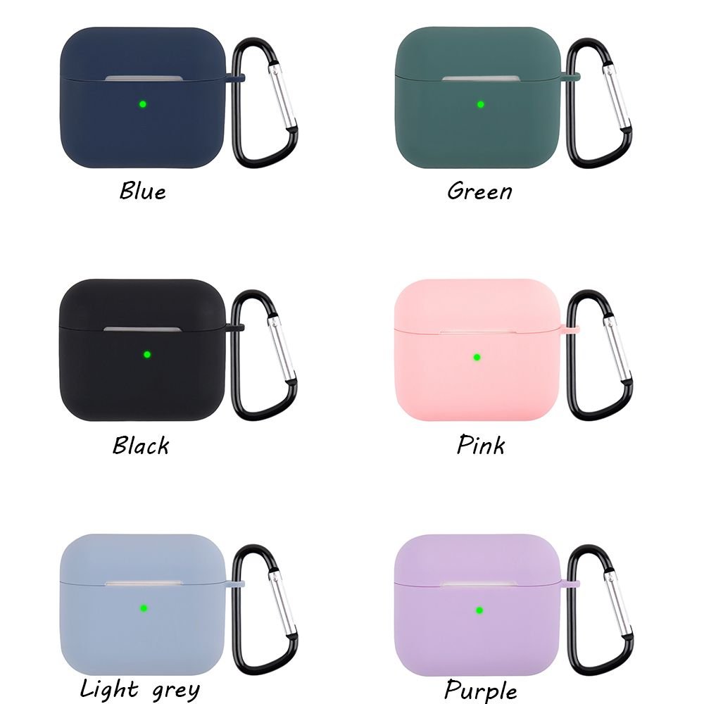 For Apple AirPods 3 Case 3rd Gen Generation Multicolor Silicone Shockproof Protective Cover Bluetooth Earphone Case With Buckle