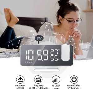 Digital Smart Alarm Electronic Desktop Clock USB
