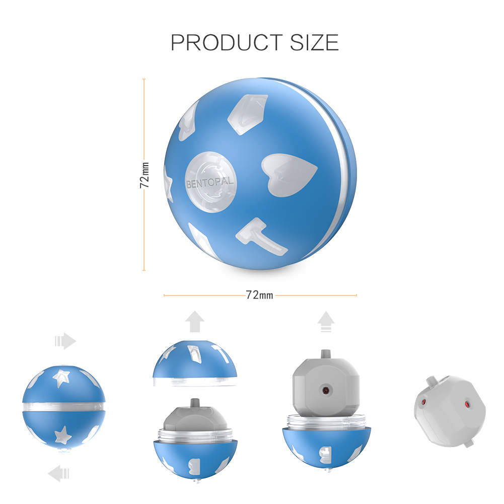 Interactive Cat Toy Ball Smart Electric Automatic Rolling Jumping Ball Usb Charge Led For Cat Dog Intelligent DIY Teaser Toys