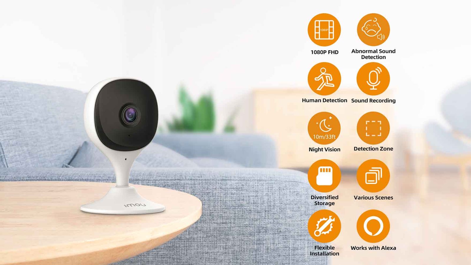 IMOU Cue 2c 1080P Security Action Indoor Camera Baby Monitor Night Vision Device Video Mini Surveillance Wifi Ip Camera