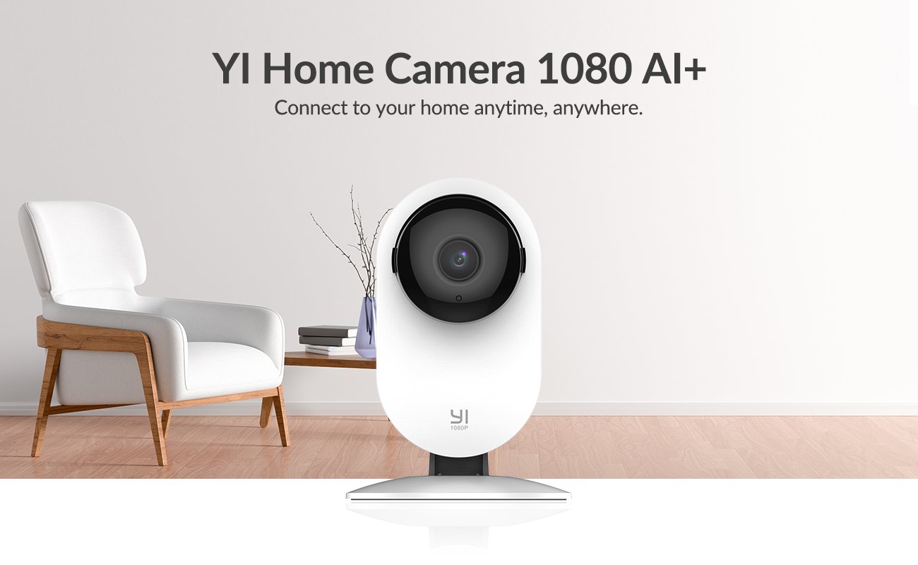YI 1080p Smart Home Camera Indoor AI Human/Dog Cat Pet Wifi Security Cam Surveillance System with Night Vision Activity Zone