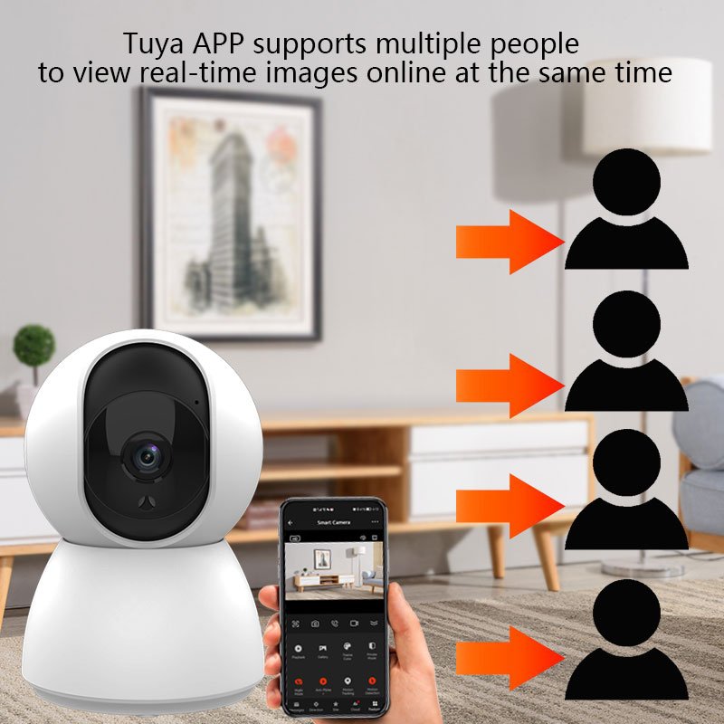 1080P Tuya Smart Mini WiFi IP Camera Indoor Wireless Surveillance Auto Tracking Of Human Home Security CCTV Baby Pet Monitor
