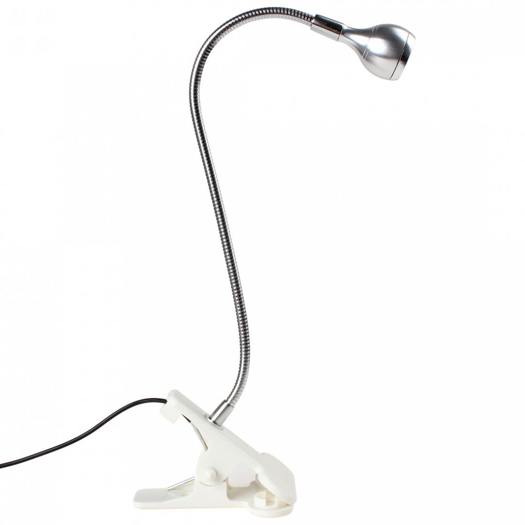 Flexible  Goose Neck USB LED Lamp Table / Desk Light with Clip & On / Off Switch