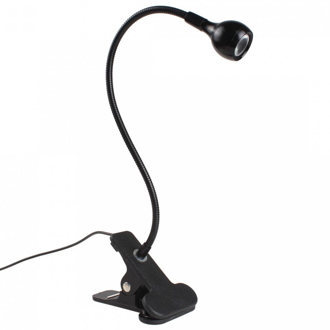Flexible  Goose Neck USB LED Lamp Table / Desk Light with Clip & On / Off Switch