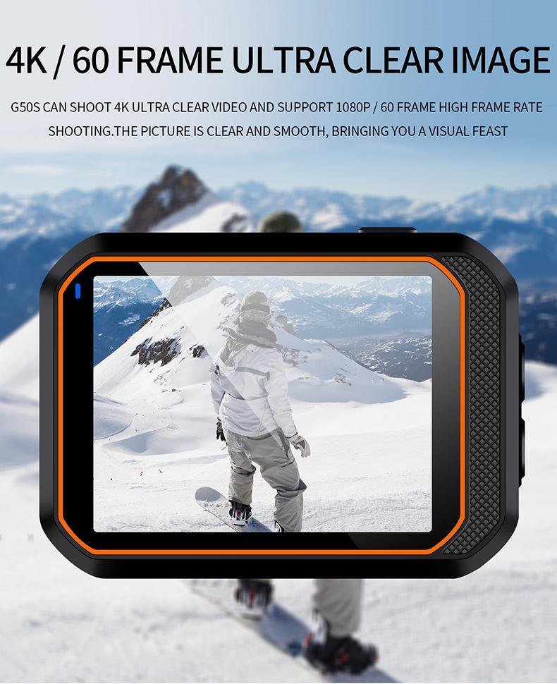 New Ultra Action Camera 4K With Remote Control Screen Waterproof Sport DV Helmet Outdoor Mini WiFi Video Mini Camera