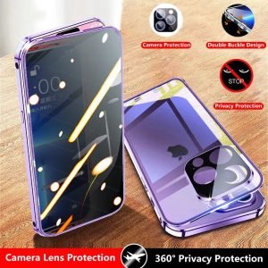 Anti-Peep Privacy Magnetic Case For iPhone