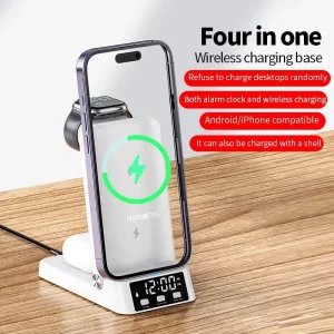 15W 4 In 1 Wireless Charger Stand For iPhon