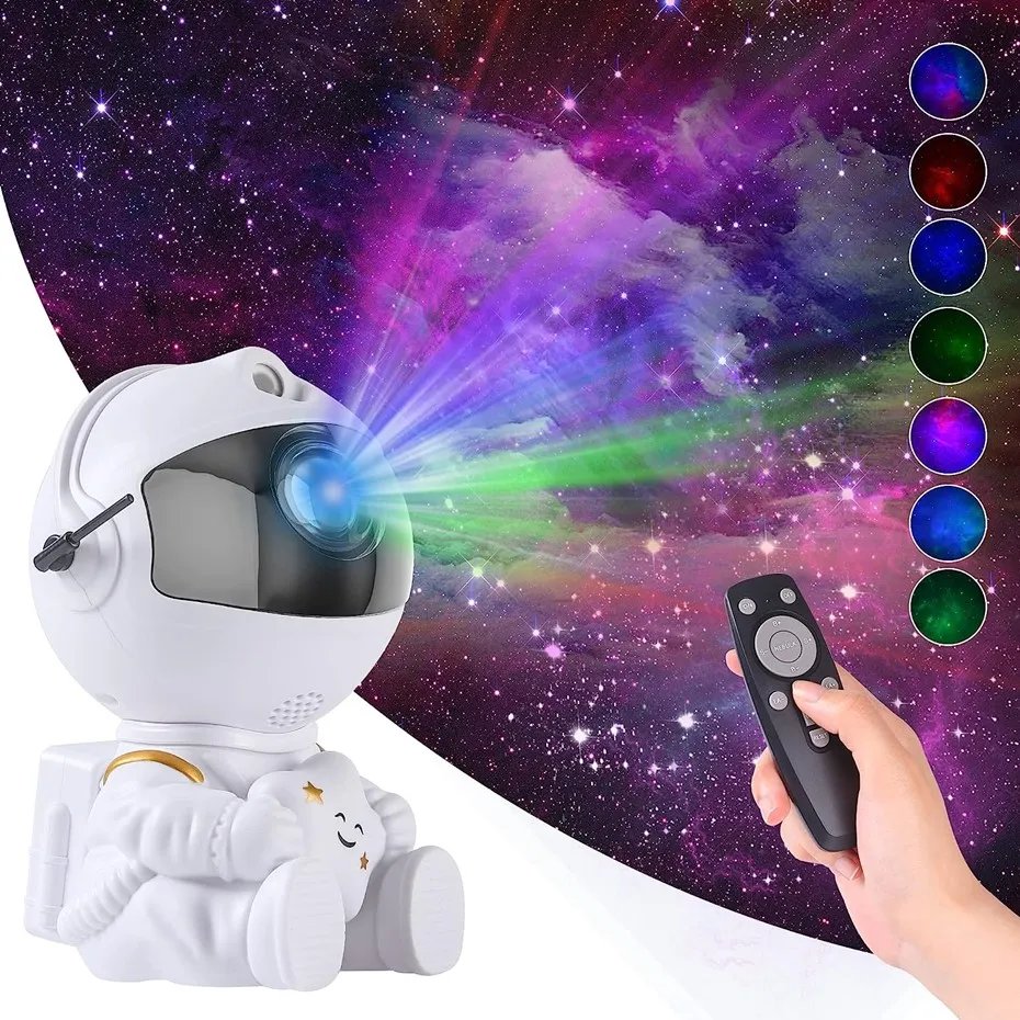 Star Projector Galaxy Night Light Astronaut Space Projector Starry Nebula Ceiling LED Lamp for Bedroom Home Decorative kids gift
