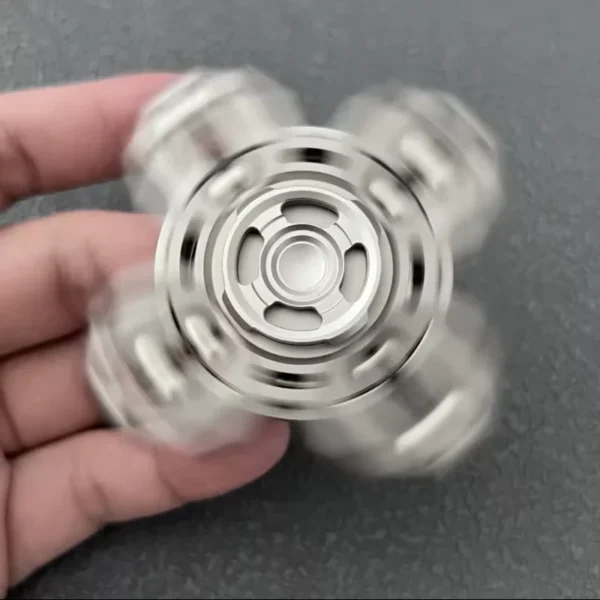 Oracle Tuning Fork EDC Fidget Spinner Crisp Sound Double-Sided Linkage Stress Relief - Image 3