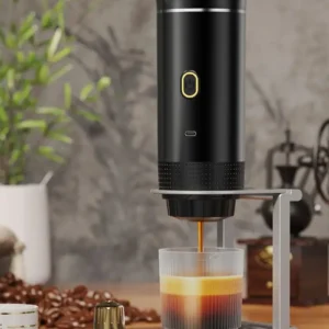 Wireless Electric Portable Espresso Coffee Machine for Car & Home Camping Coffee Maker 3-in-1 Capsule