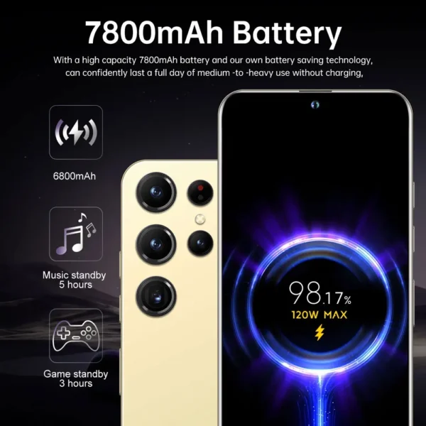 2025 Cellphones S25 Ultra Original 5G Smartphone 7.3HD Dual SIM Card - Image 6