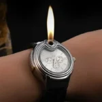New Trendy Metal Gas Watch Lighter Men
