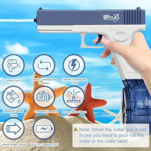 Electric toy water gun, water toy electric water gun - Image 2