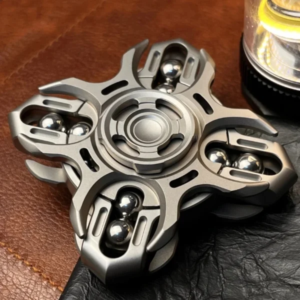 Oracle Tuning Fork EDC Fidget Spinner Crisp Sound Double-Sided Linkage Stress Relief