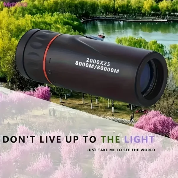 2025 2000X25 HD Monocular Telescope, Compact Portable for Travel - Image 3